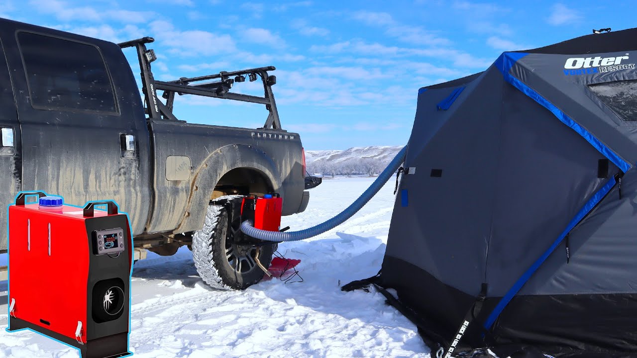 Дизельный обогреватель для подледной рыбалки / кемпинга HOT Tent Installation ZHIBANG