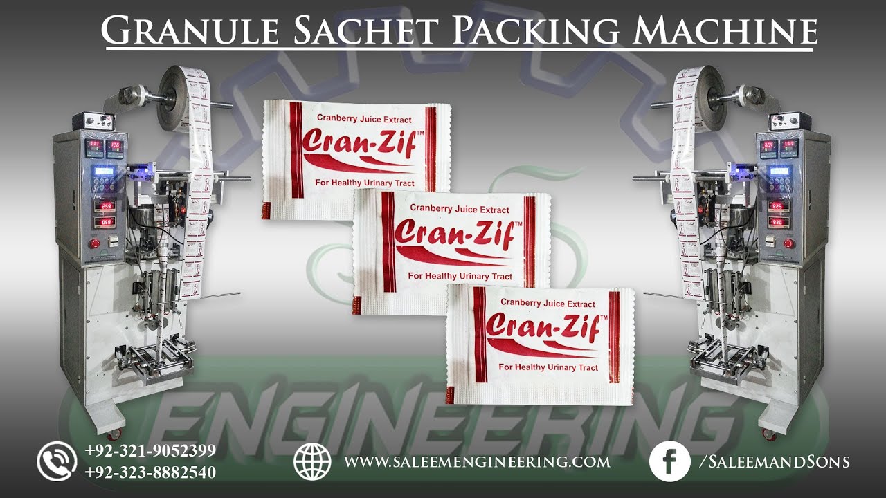 Fully Automatic Granule Sachet Packing Machine/cran berry/supari/nimko/black pepper/bunties