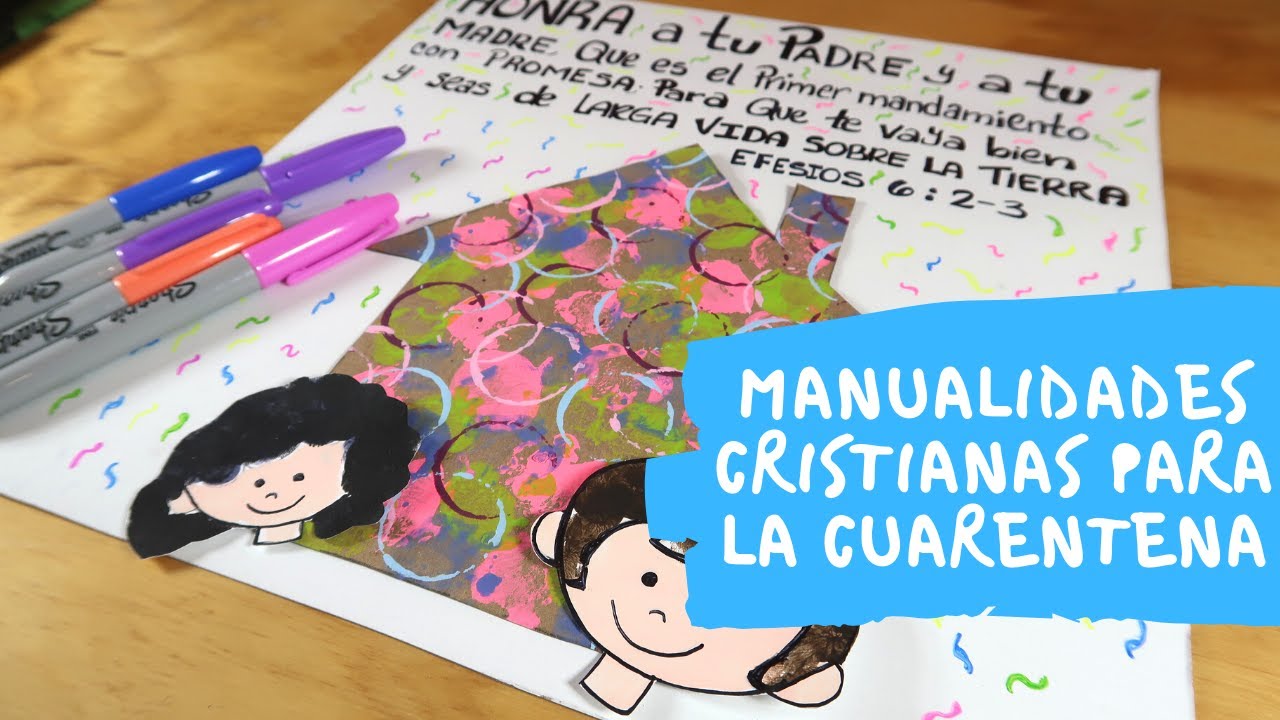 MANUALIDADES Cristianas para la cuarentena/ Efesios 6:2-3