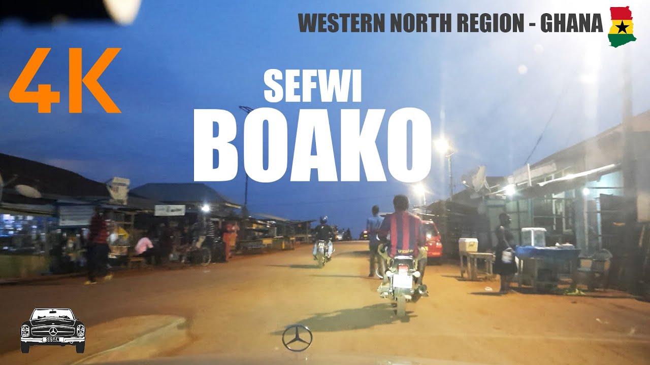 Sefwi Boako Night Drive in the Western North Region of Ghana
