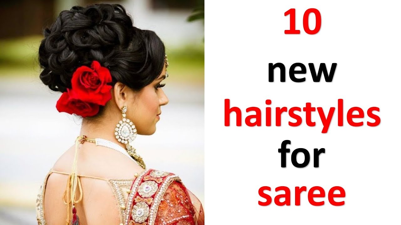 10 new and quick hairstyles with saree