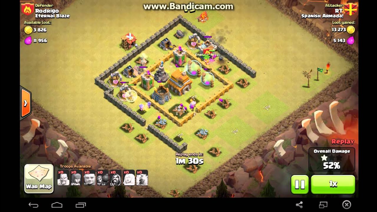 Th6 Attacker vs Th5 Defender Barb, Archer, Giant, Wizard, Healer