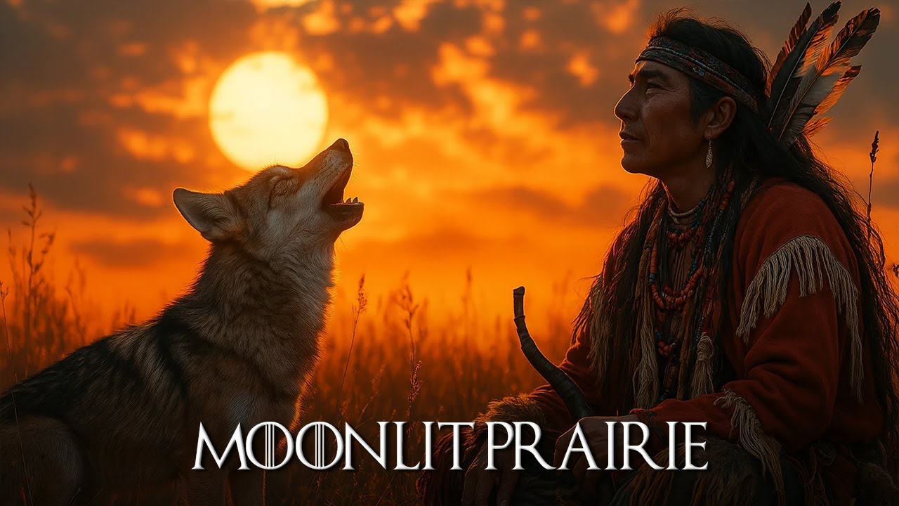 Moonlit Prairie | Inner Peace Music - Native American Flute Music for Meditation