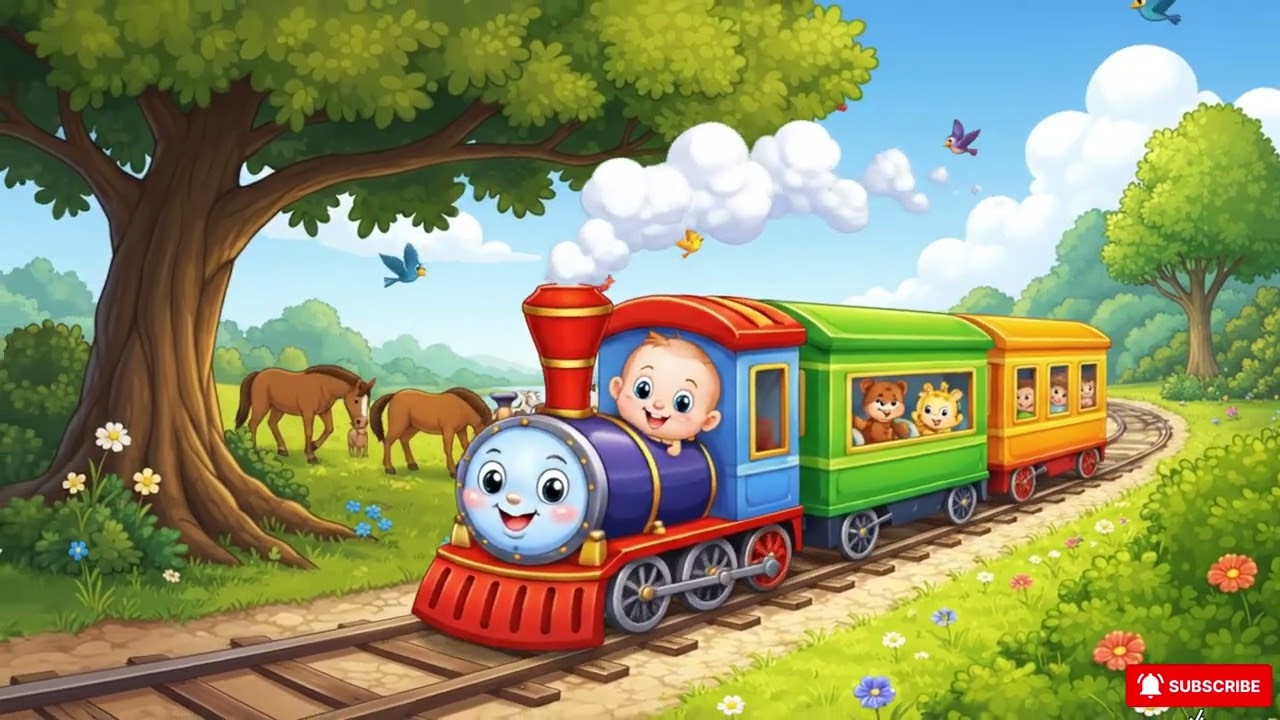 Train song for babies choo choo train #babysongs#nurseryrhymes#kidssong#baby#toddlermusic#cartoon 