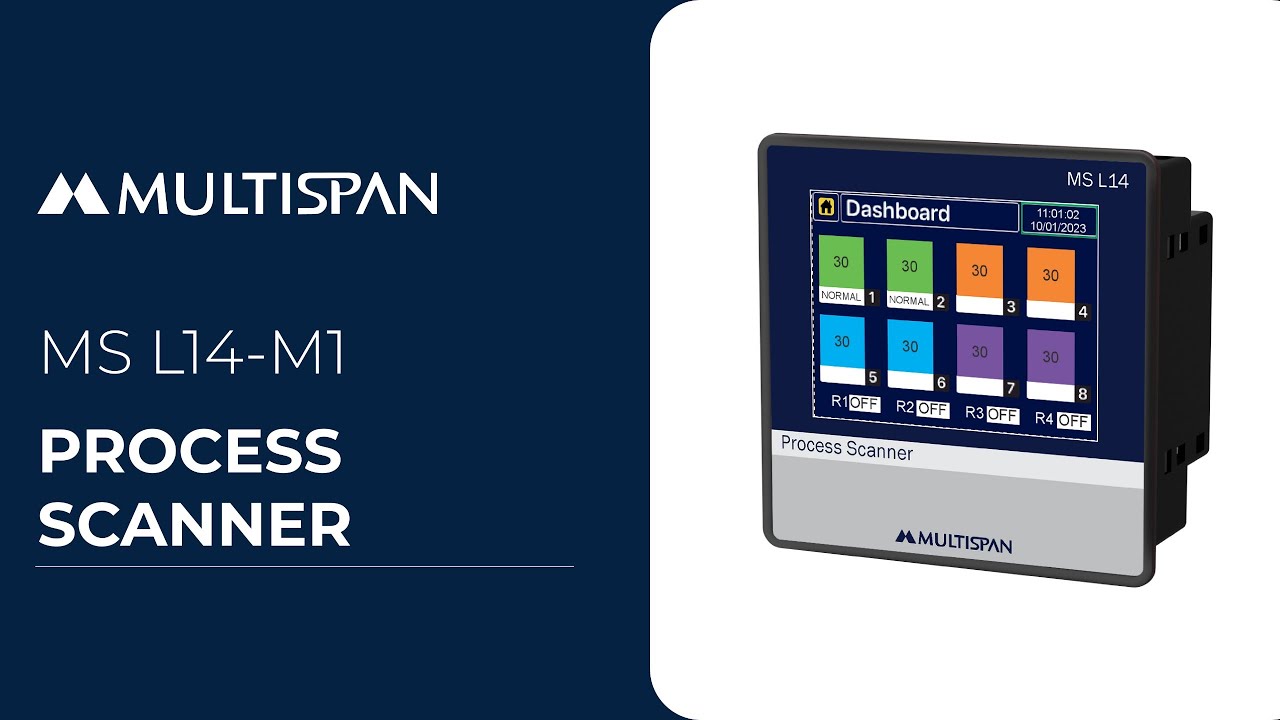 MS L14-M1 Multispan Touch Screen Process / Temperature Scanner: Instruction Guide