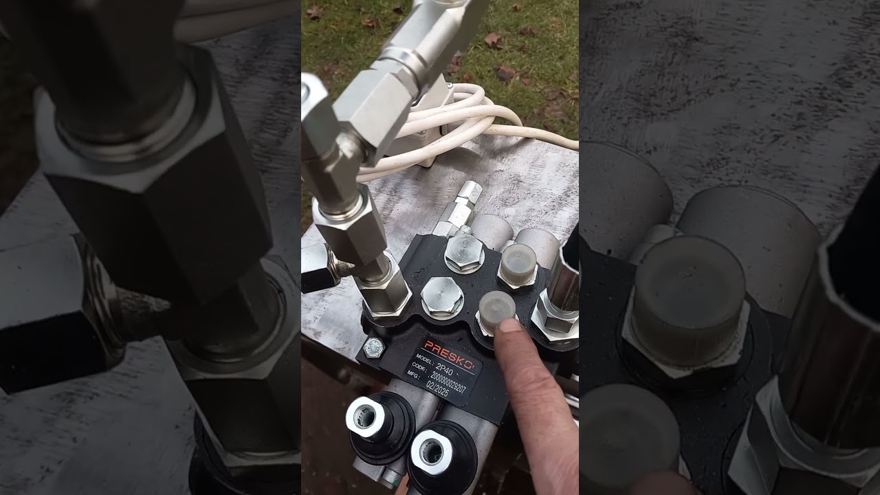 Zasilacz hydrauliczny własnej konstrukcji silnik 4kW z regulacją ciśnienia