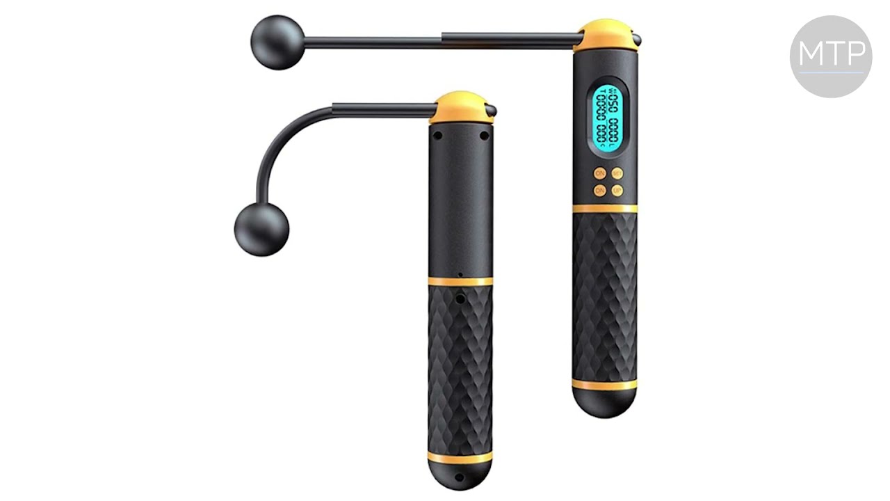 MyTrendyPhone / 2-i-1 Smart Tr&aring;dl&oslash;st Fitness Sjippetov med T&aelig;ller og LCD Sk&aelig;rm