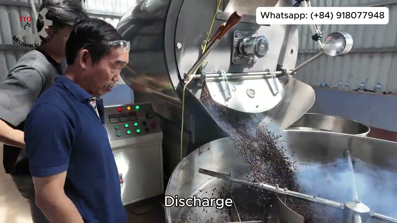 Máy Rang Cà Phê 120kg | Coffee Roasting Machine 120kg | TTQ Vietnam Machines | (+84) 918077948