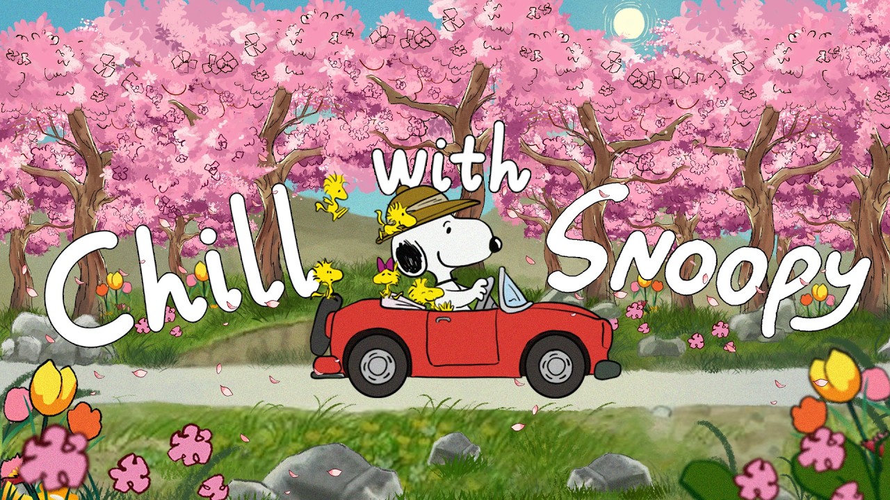 Morning Spring Jazz with Snoopy 🚗🌸 | Chill Tune for a Relaxing Moments