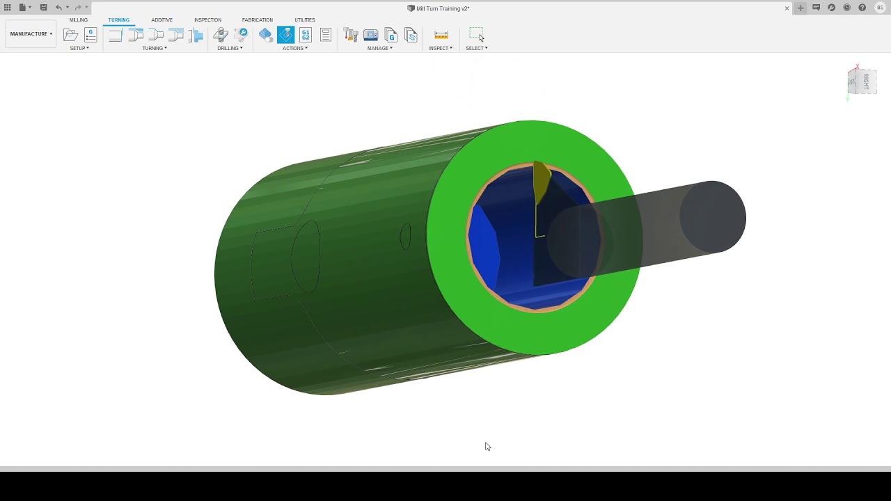 Fusion 360 Mill Turn Training video/Tutorial CAM PART 2