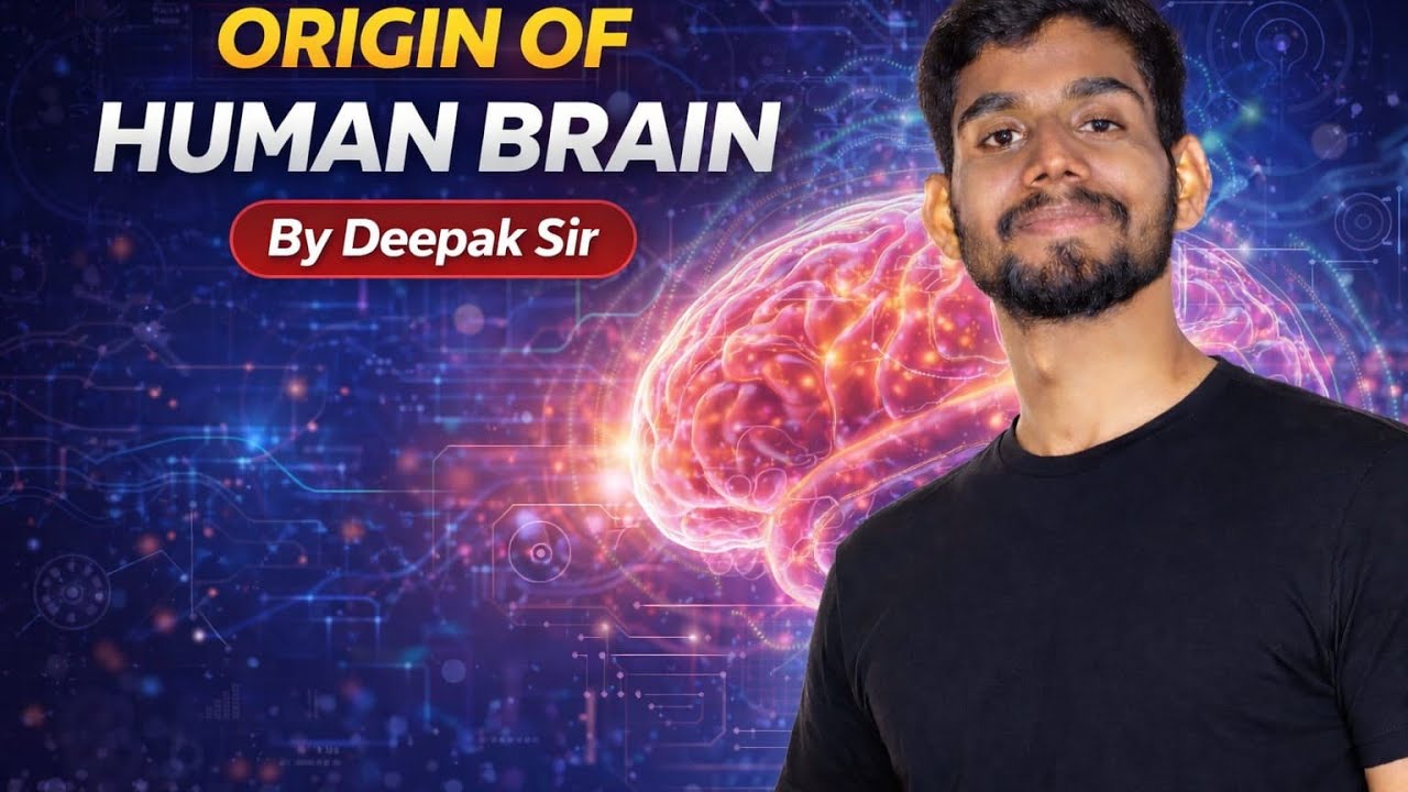 Neural control & coordination : Human brain 🧠....by Deepak sir 