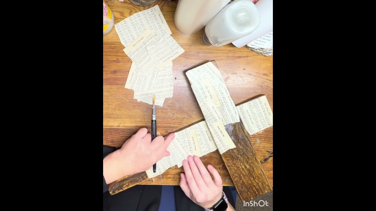 Hymnal craft idea made out of pallet wood.   