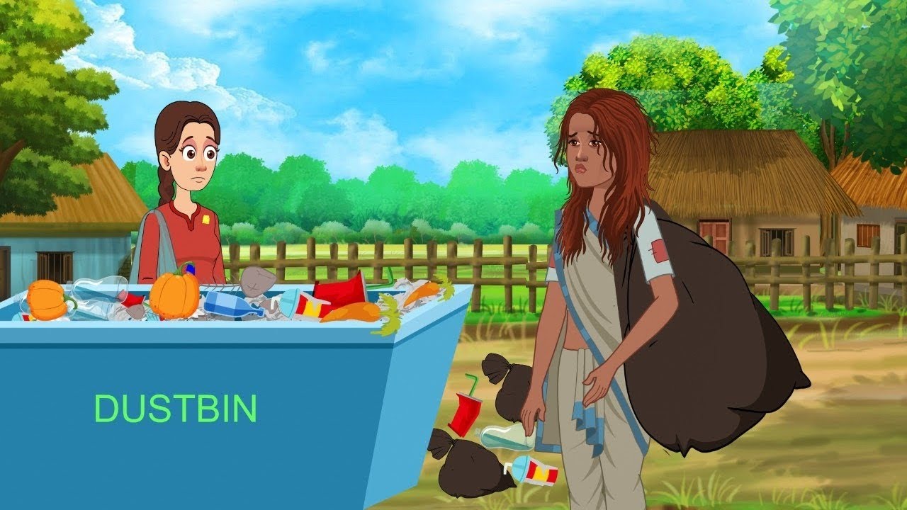 गरीब लड़की ने कचरे से बनाई बिजली | Hindi kahani | Cartoon Story | Moral Stories | kahaniyan 