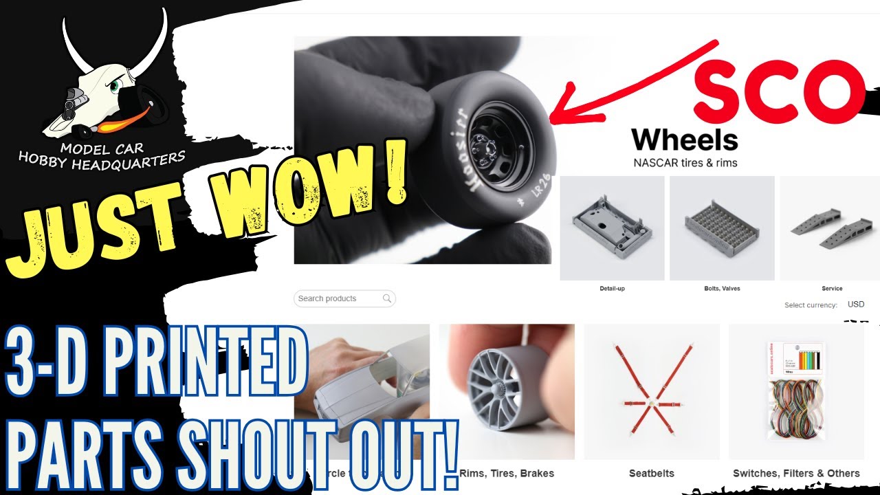 Scale Cars Online 3D Printed Model Car Parts