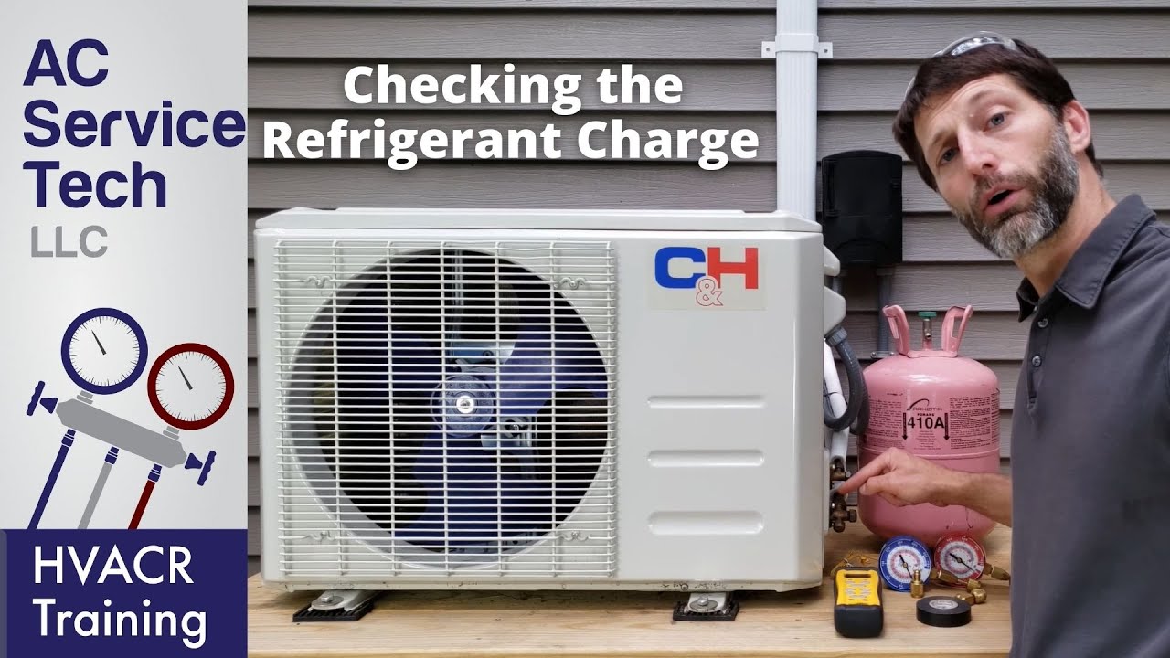 Checking the Refrigerant Charge on a Running R-410A Inverter MINI SPLIT Unit!