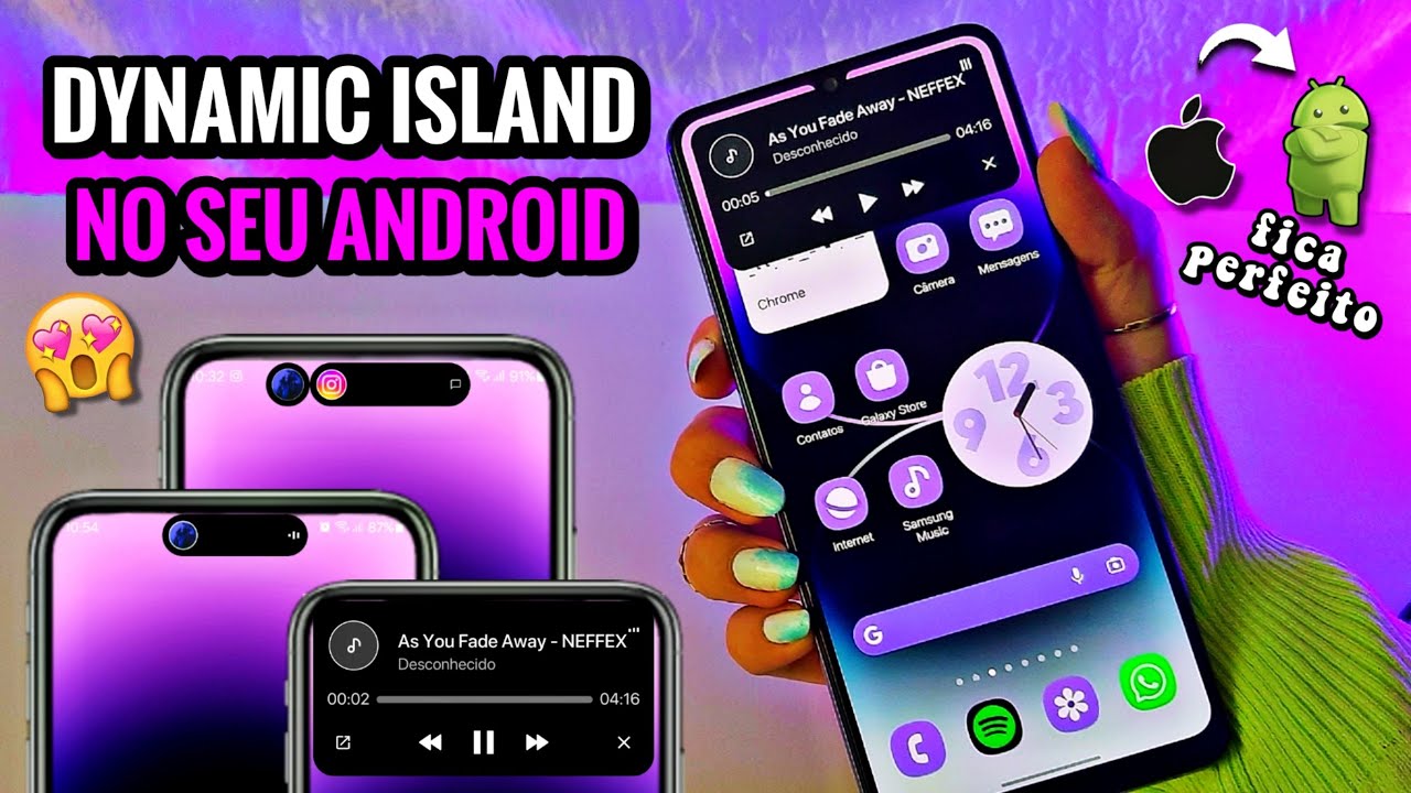 SAIU ! ❤️‍🔥 NOTIFICAÇÃO do iPHONE 14 PRO em QUALQUER ANDROID | Dynamic Island no Android