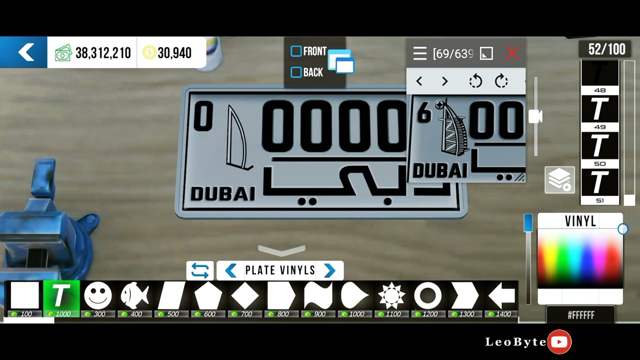 Tutorial how to make Dubai Plate in car parking multiplayer