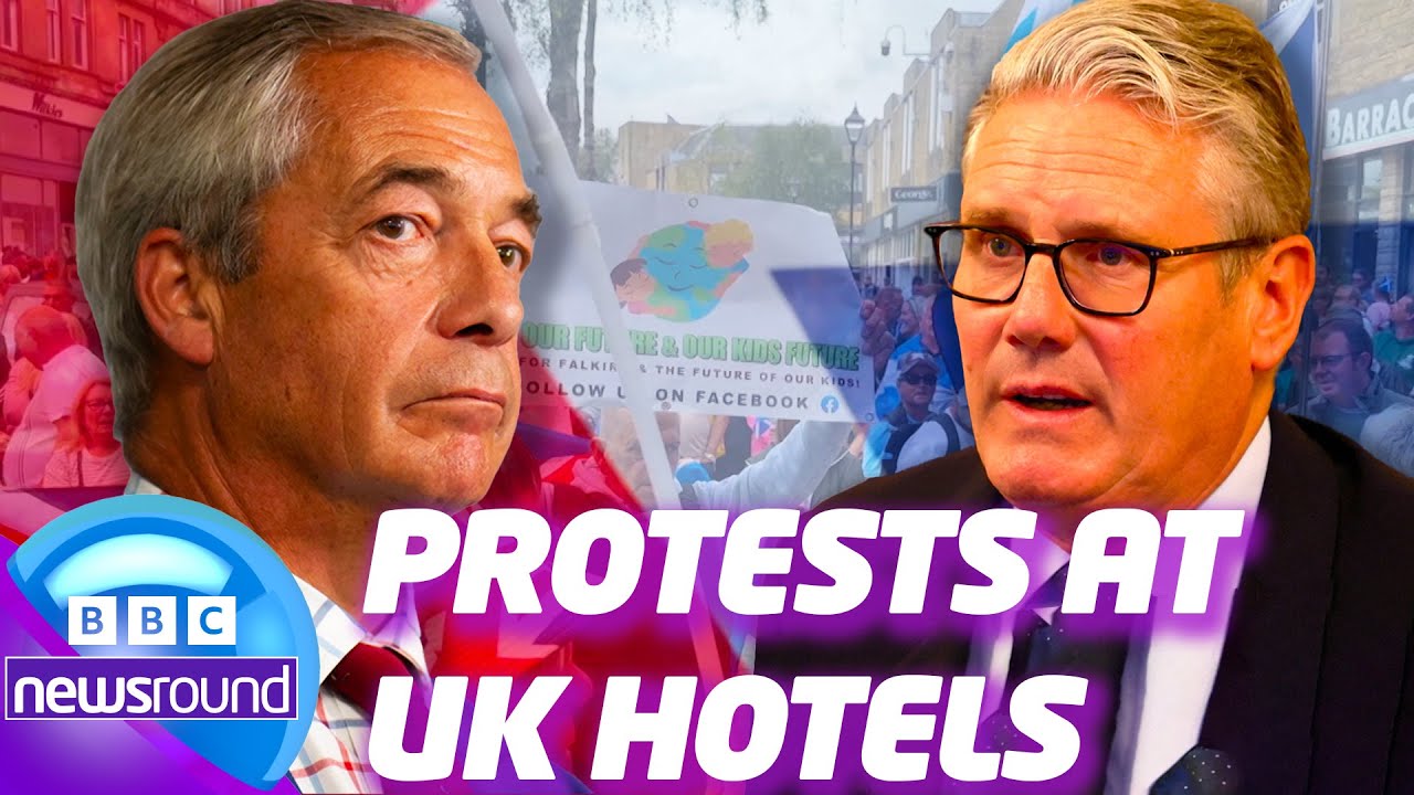 Why Are People Protesting at UK Hotels?  | Newsround