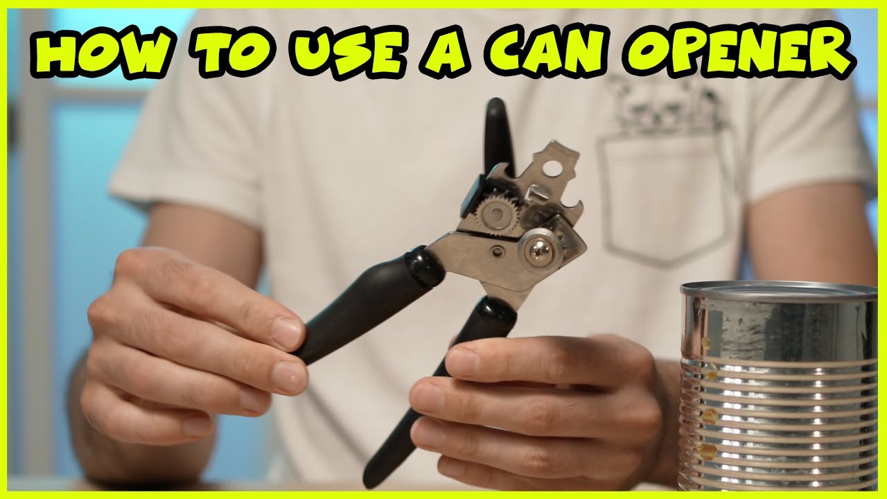 How To Use A Can Opener - Quick and Easy Tutorial