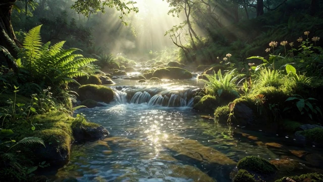 Relax Instantly to Calming Waterfall White Noise for Study 24/7 Live 4K UHD