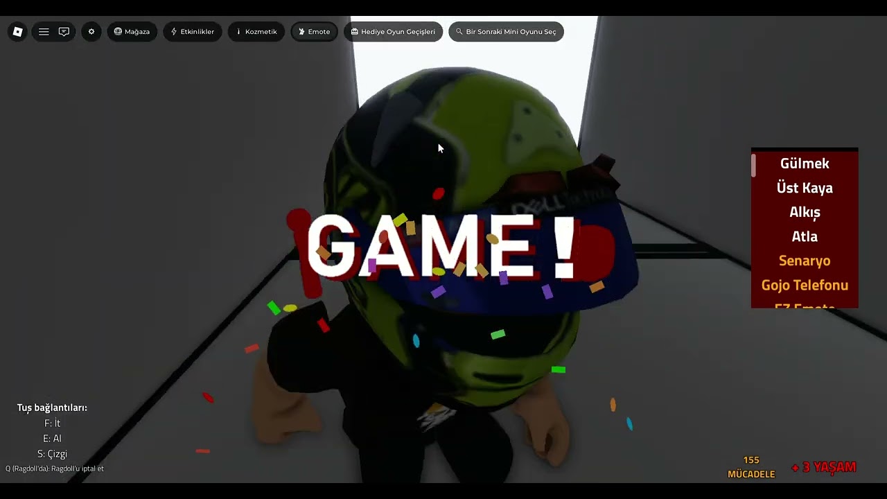 Savaş minigame Roblox Oyunun ismi gods will