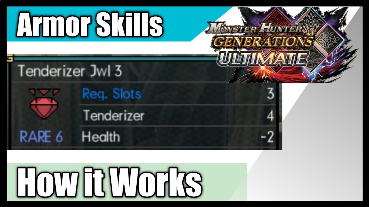 How Armor Skills Work in MHGU MHXX MHGen