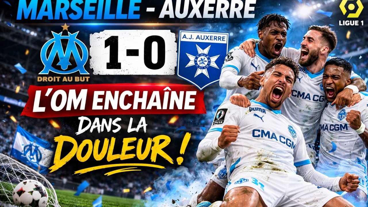 OM - Auxerre (1-0) : Gouiri sauve Marseille dans la douleur ! Le Vélodrome siffle puis explose 🔥