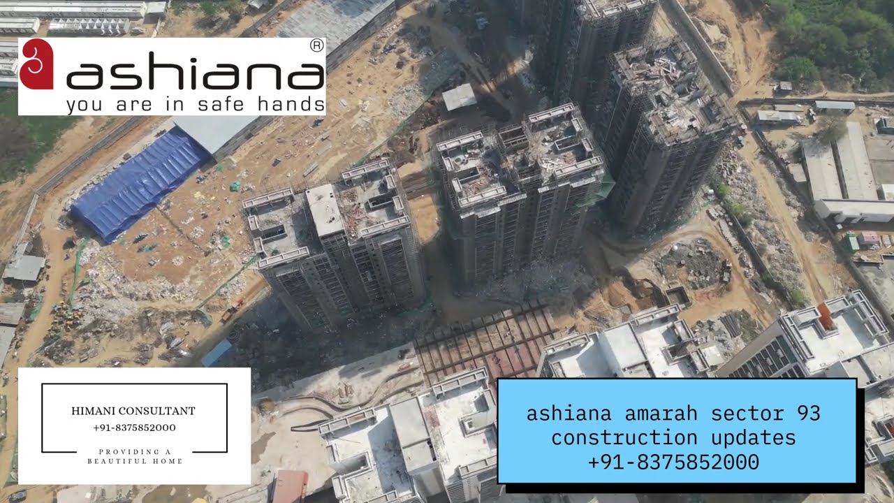 ASHIANA AMARAH SECTOR 93 CONSTRUCTION UPDATES : NEW LAUNCH IN SECTOR 80 GURGAON : 8375852000