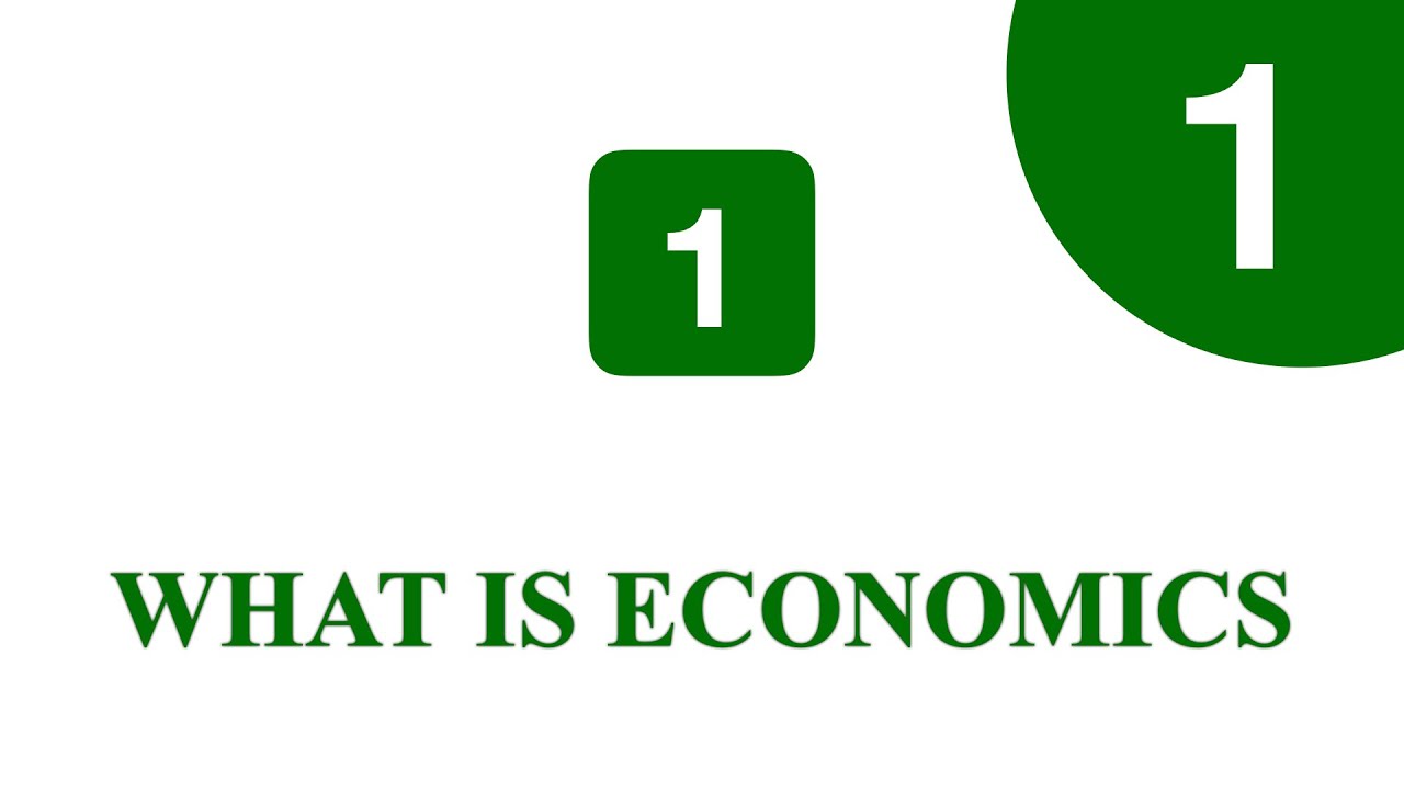 NIOS - ECONOMICS - CHAPTER - 1 - PART - 1 - CLASS 10 - SECONDARY