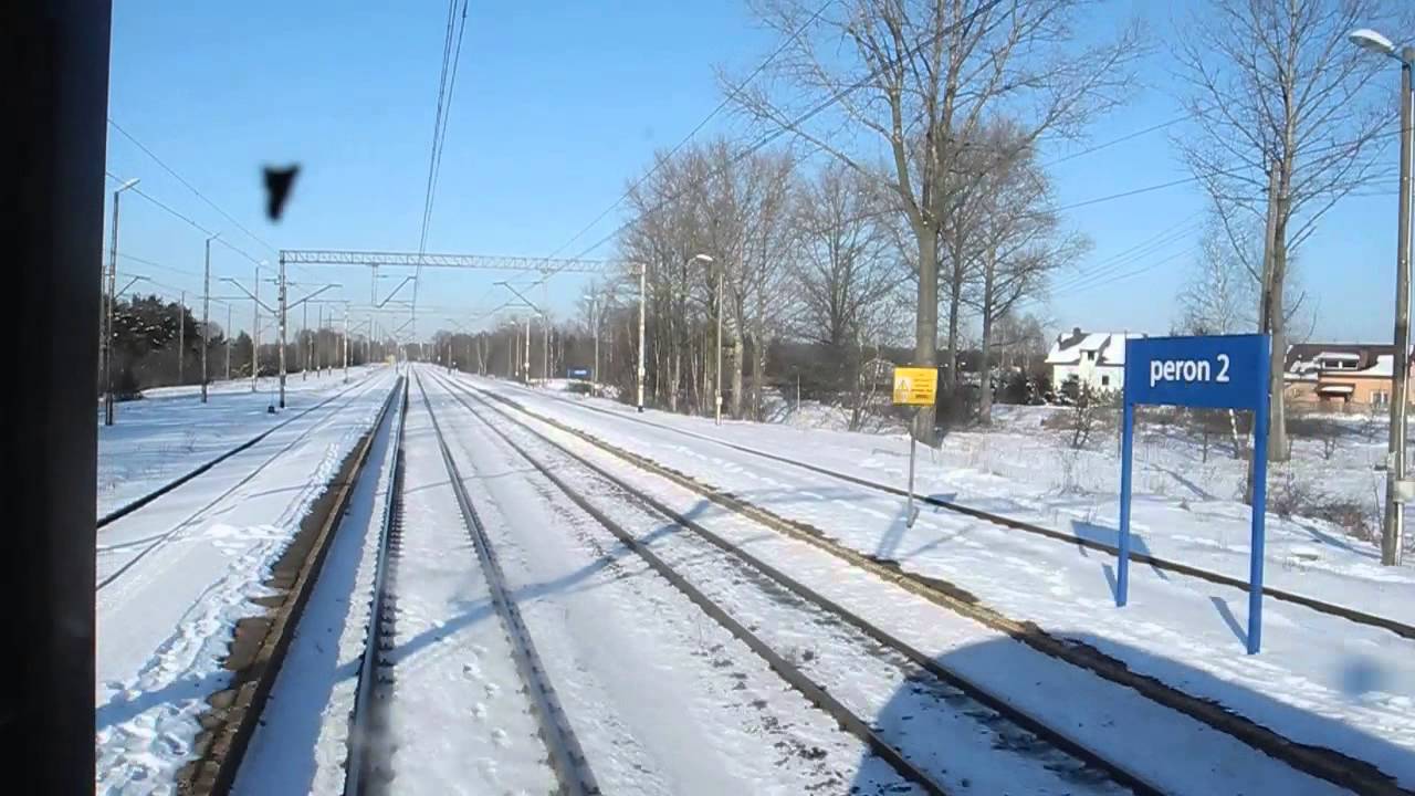 Łódź Kaliska- Pabianice, cała trasa.