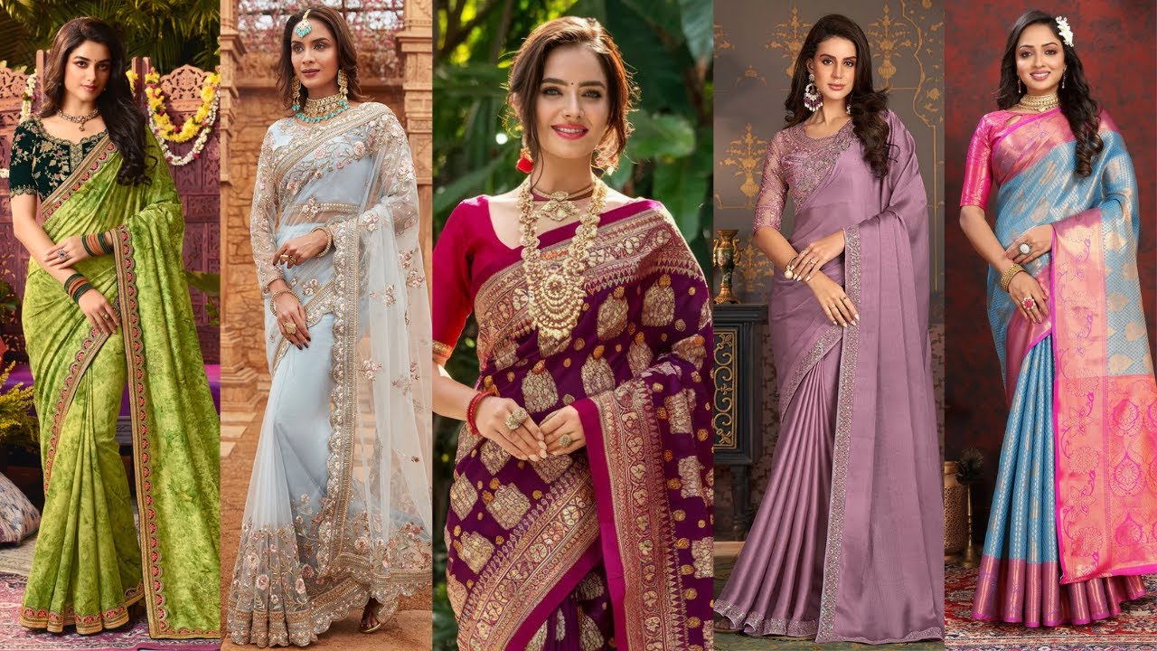 New Saree Collection 2025 // Latest Saree Design 2025 // Party Wear Saree & Designer Blouse Ideas