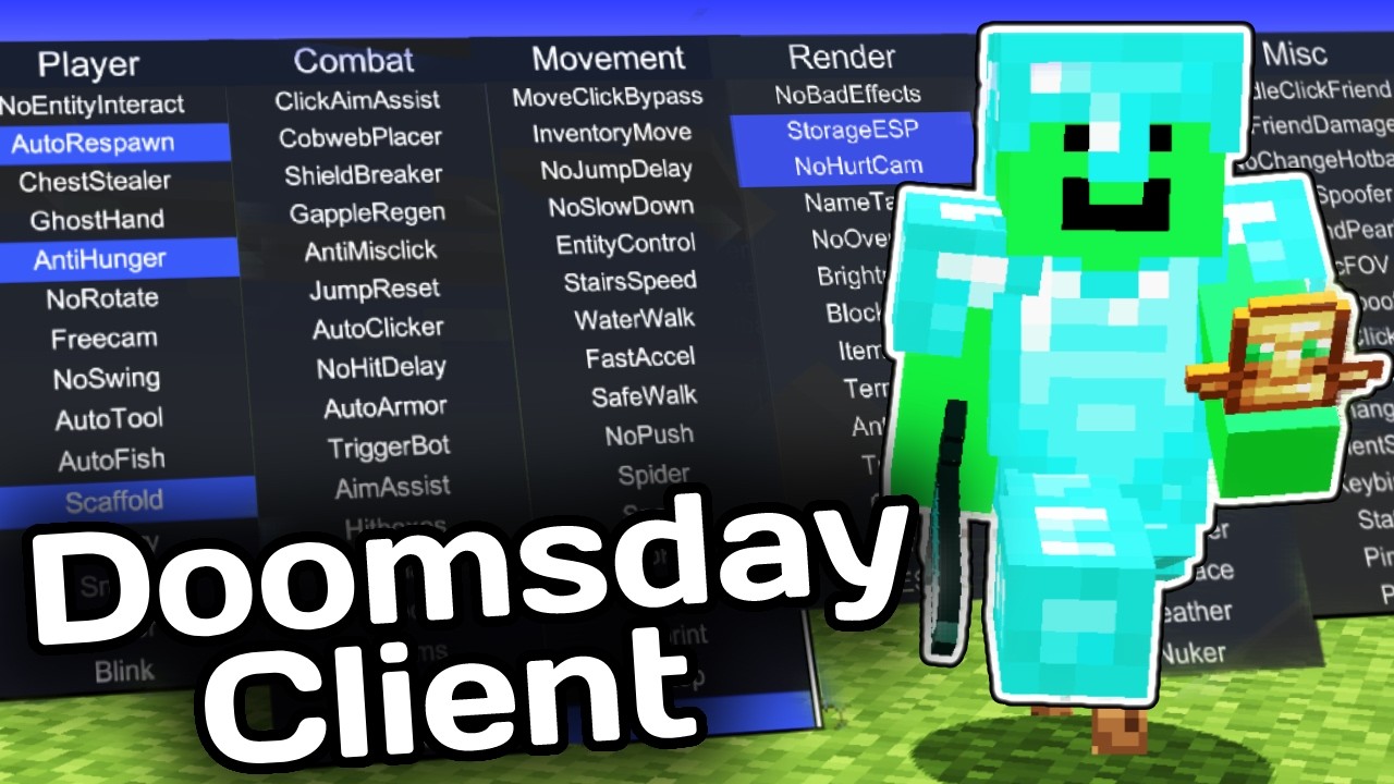 Лучший клиент OP Hack | Полное руководство по клиенту Doomsday (1.8–1.21) | Minecraft Java Edition