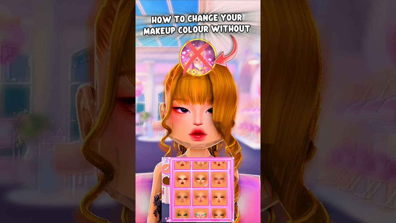 DRESS TO IMPRESS FREE CUSTOM MAKEUP #roblox #dresstoimpress #dti