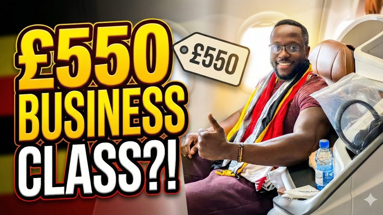 £550 Business Class on Uganda Airlines (London to Entebbe) 🇬🇧🇺🇬 - Review
