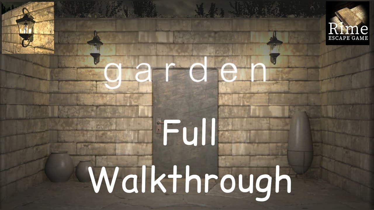 Garden  Room Escape Game walkthrough full