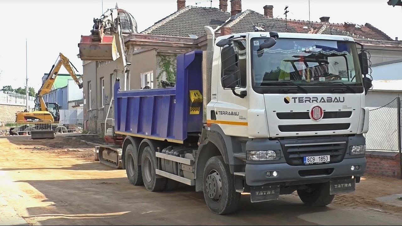 Tatra Phoenix load by Takeuchi TB 175