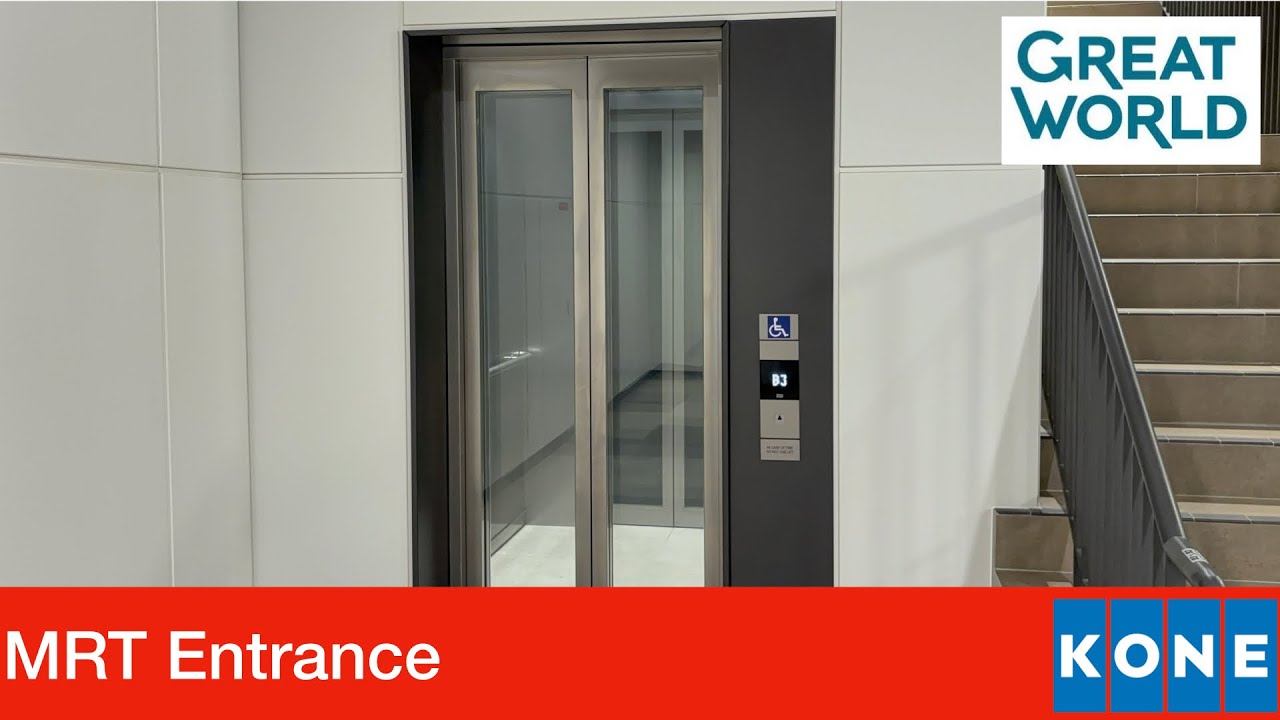 Great World City || Kone Elevator (MRT Entrance)