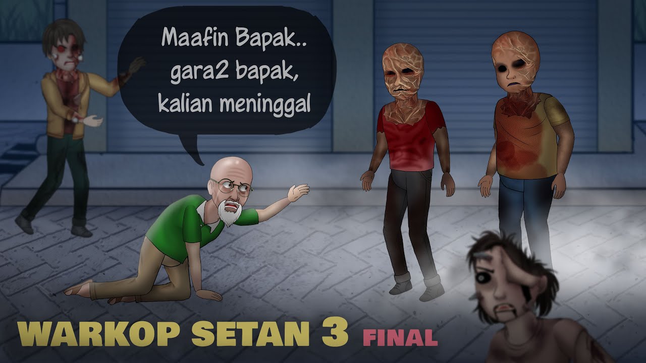 WARKOP SETAN 3 &ndash; Mengapa si Kakek membeli Ruko Berhantu? #HORORKOMEDI | Kartun Hantu Lucu