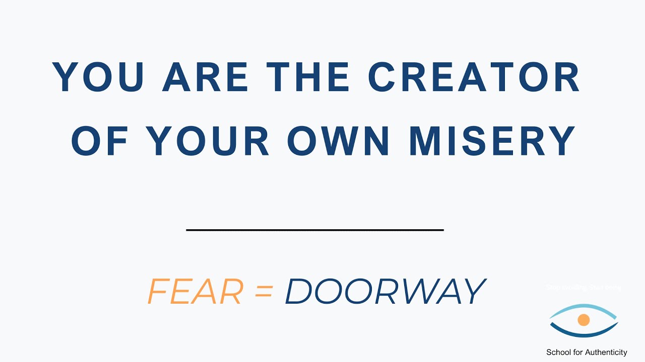 You Are The Creator Of Your Own Misery (And That's Actually Good News)