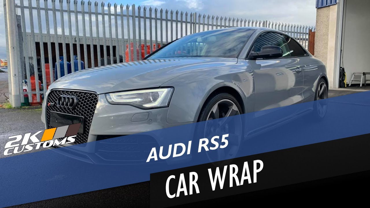 Audi RS5 wrapped in Nardo Grey