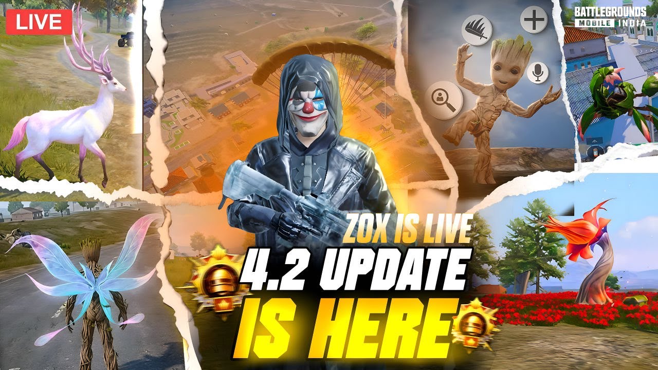 🤩 4.2 UPDATE IS HERE 🥵 RANK PUSH 😍 BGMI FUNNY 🤣 GAMEPLAY WITH 😅TEAM PB31👍🏻 ZOX IS LIVE