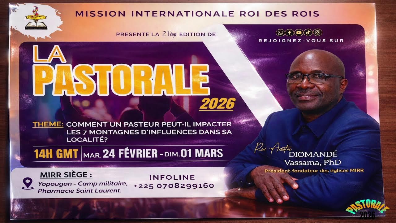 MARDI 24 FEVRIER 2026 § CEREMONIE D'OUVERTURE PASTORALE MIRR