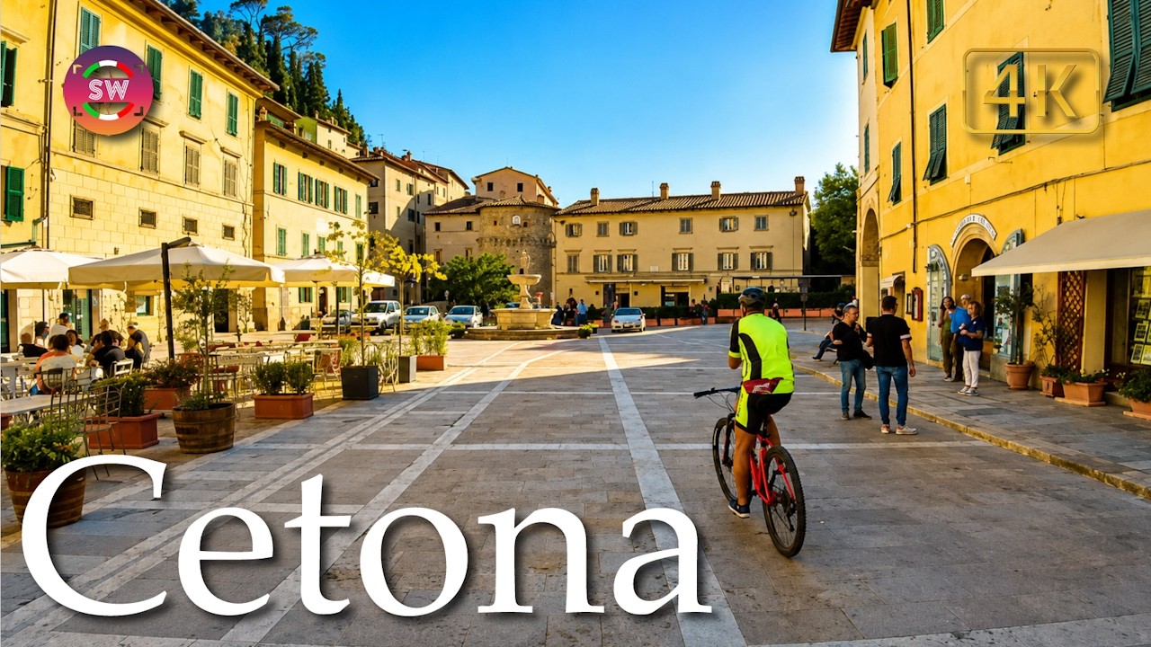 Cetona (Tuscany), Italy【Walking Tour】History in Subtitles - 4K