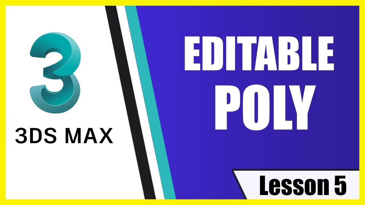 3ds Max In Hindi | Basics | Lesson 5 | Editable Poly | Vertices , Edge , Border , Polygon , Element
