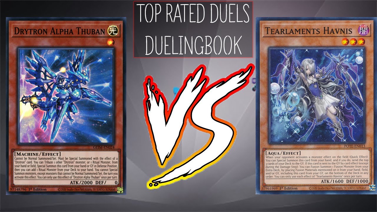 Sped up Dueling Book Rated Drytron vs Tearlament Post banlist