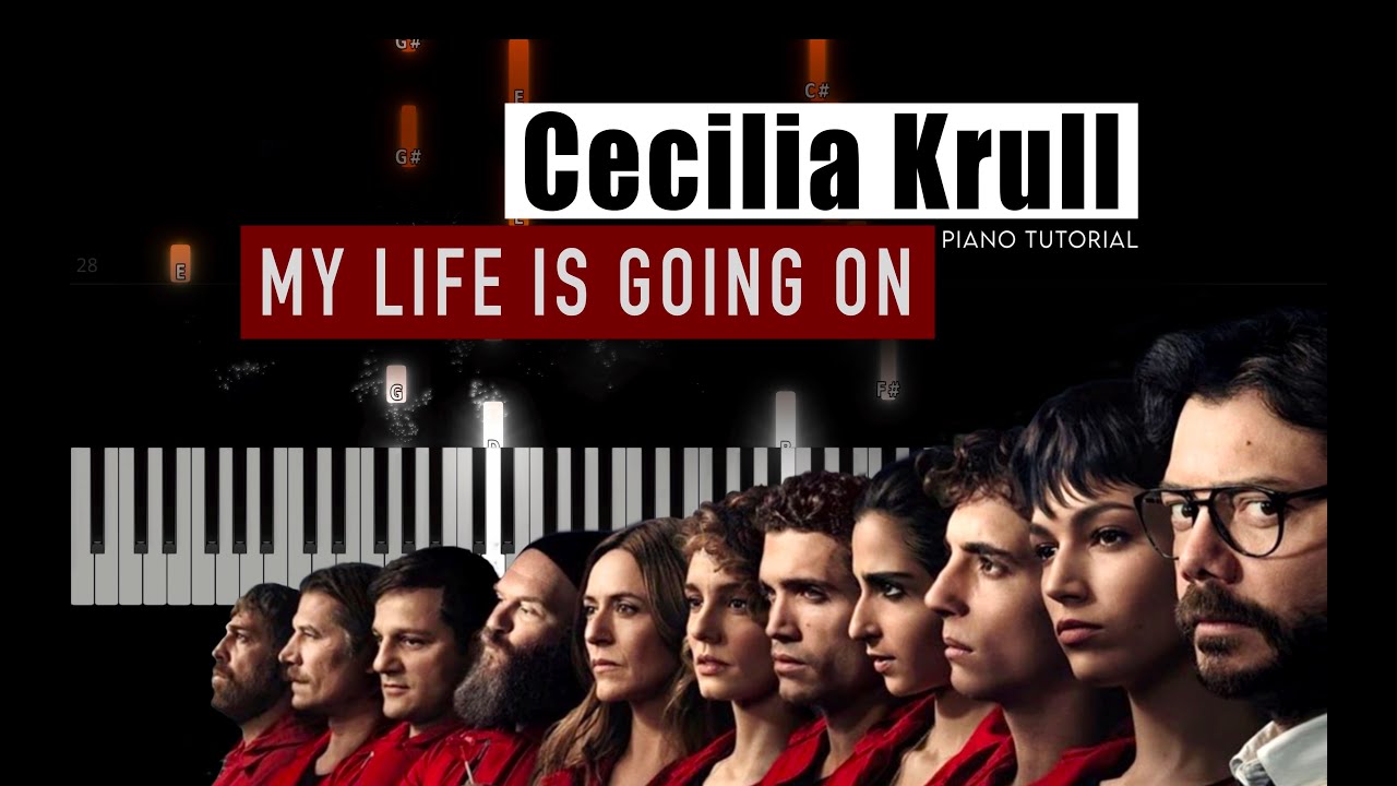 La Casa De Papel Piano tutorial | My Life Is Going On - Cecilia Krull (Бумажный Дом)