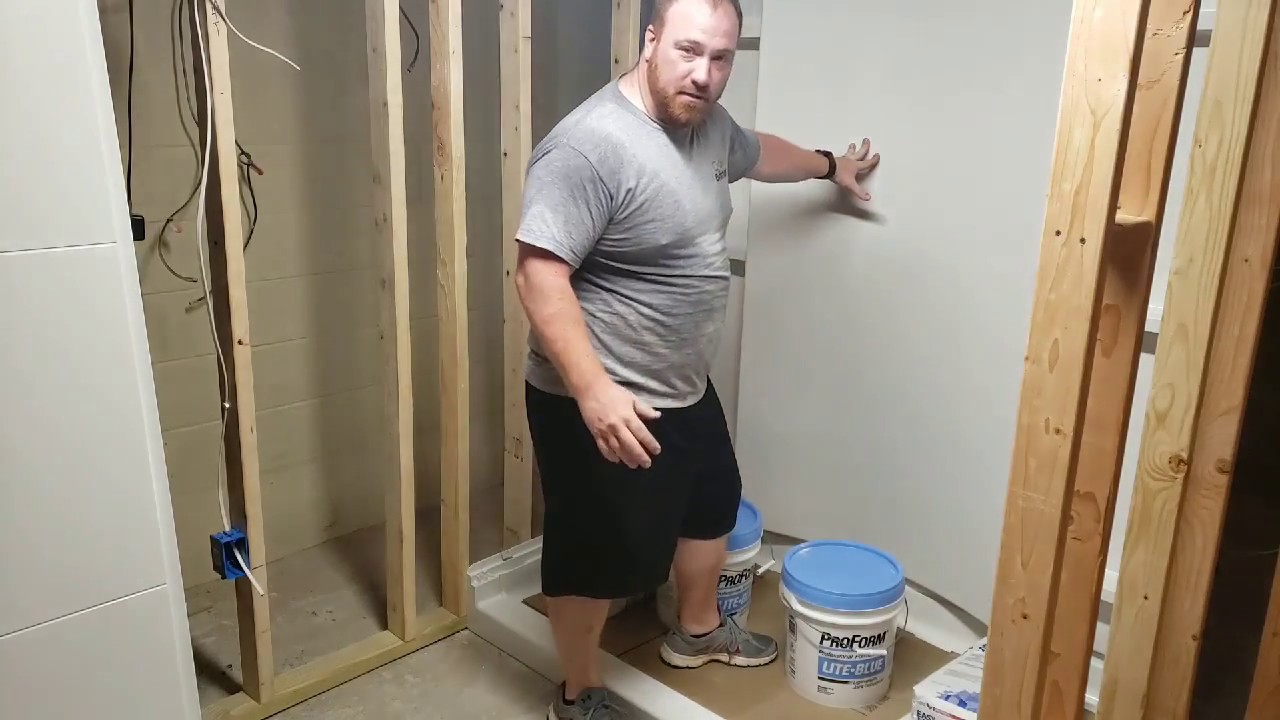 Four Piece Sterling Shower and Oatey Drain Installation