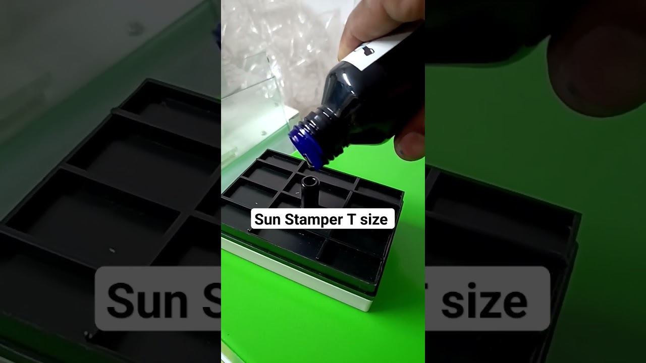 how to Refill Sun Stamper T size #sun #stamps #inkrefill #shorts