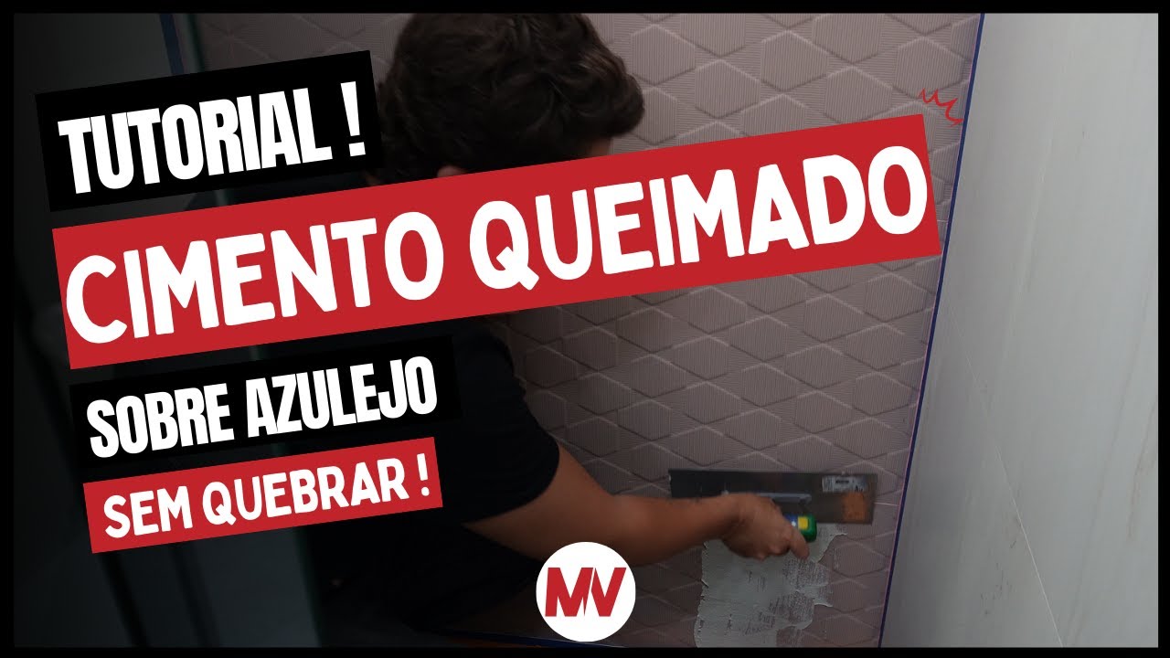 TUTORIAL de CIMENTO QUEIMADO em AZULEJO !
