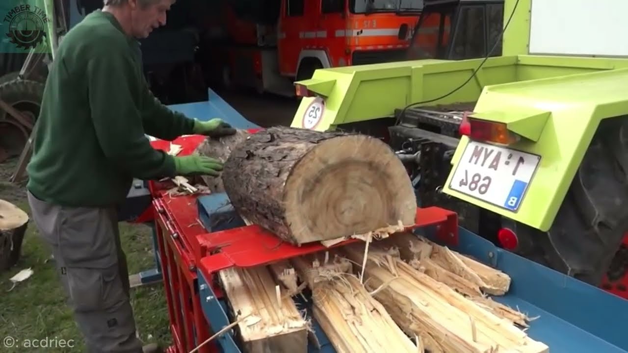 Dangerous Tree Shredder and Wood Chipper crushing machines | Monster Stump Removal Excavator #105
